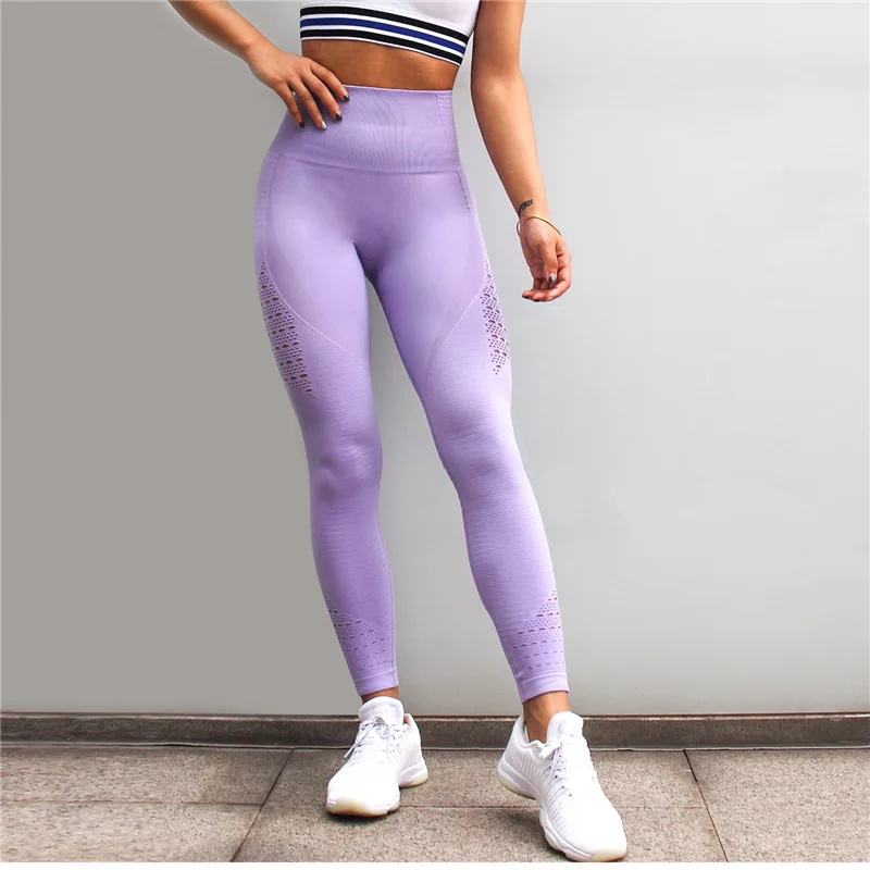 Женские энергетические Бесшовные штаны для йоги с контролем живота, супер эластичные колготки для спортзала, спортивные Леггинсы с высокой талией, штаны для бега, deporte mujer