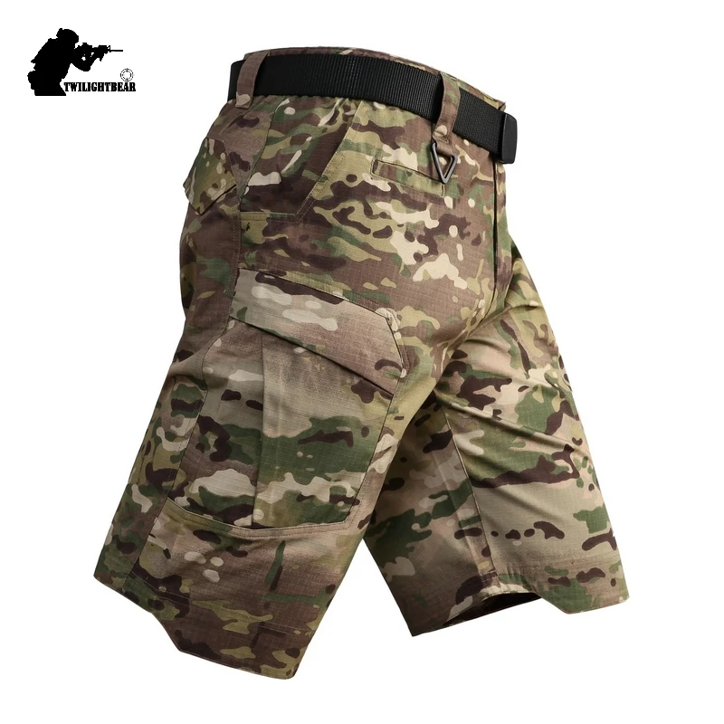 

Military Camouflage Men's Tactical Shorts Summer Male High Quality Multiple Pockets Combat Shorts Men Casual Tooling Shorts BJ56