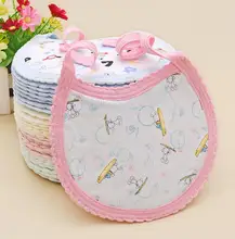 Fashion 100% Cotton Newborn Baby Infant Bibs Waterproof Bib Burp Cloth For Girls And Boys Double Side Baby Toddler Scarf D306