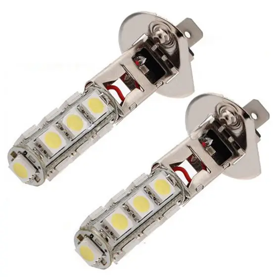 

2Pcs Car H1 13 LED 5050 SMD White Headlight Fog Head Light Lamp Bulbs DC 12V New