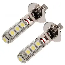 2Pcs Car H1 13 LED 5050 SMD White Headlight Fog Head Light Lamp Bulbs DC 12V New