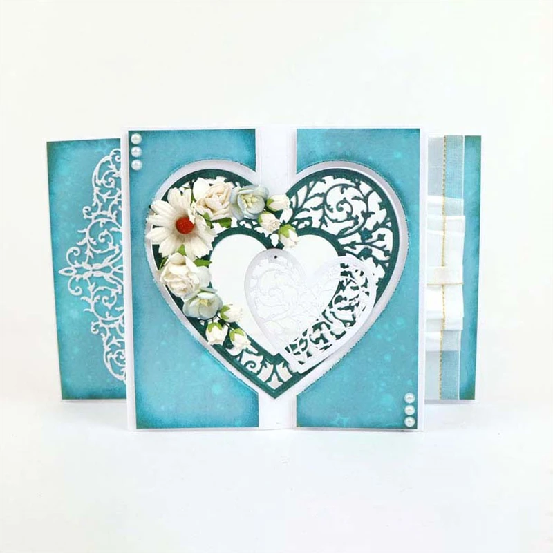 

Naifumodo Swing Lace Heart Metal Cutting Dies for Scrapbooking New 2019 Craft Dies Embossing Dies Cuts Card Making Stencils