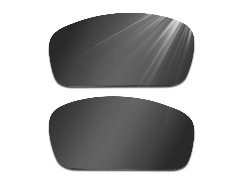 Glintbay 2 Pairs Polarized Sunglasses Replacement Lenses for Oakley Monster Pup Stealth Black and Silver Titanium Glintbay 2 Pairs Polarized Sunglasses Replacement Lenses for Oakley Monster Pup Stealth Black and Silver Titanium