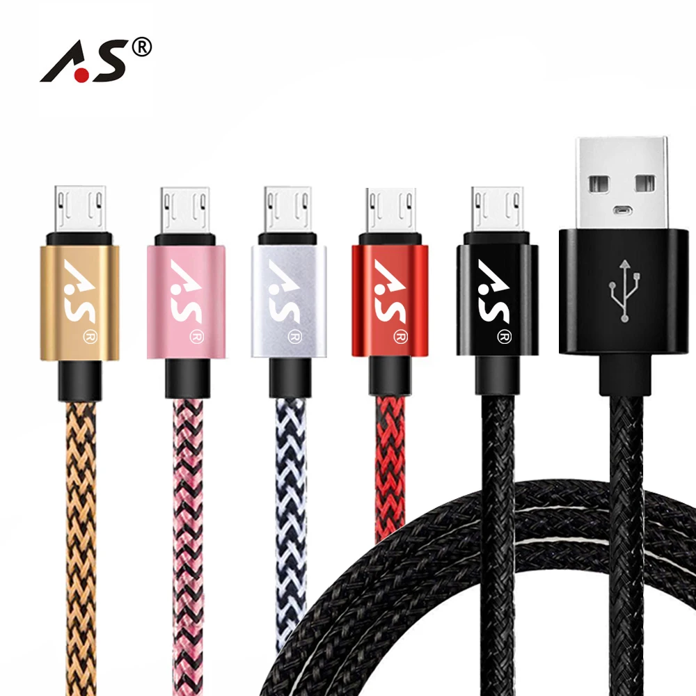 

Micro USB Cable 5V 2A Nylon Braided Fast Charging Mobile Phone USB Charger Cable for Samsung Xiaomi Huawei Meizu 0.5M 1M 2M 3M