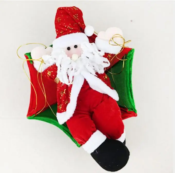 Christmas Home Ceiling Decorations 30cm 70cm Parachute Santa Claus New Year Hanging Pendant Decoration Supplies In Drop Ornaments From