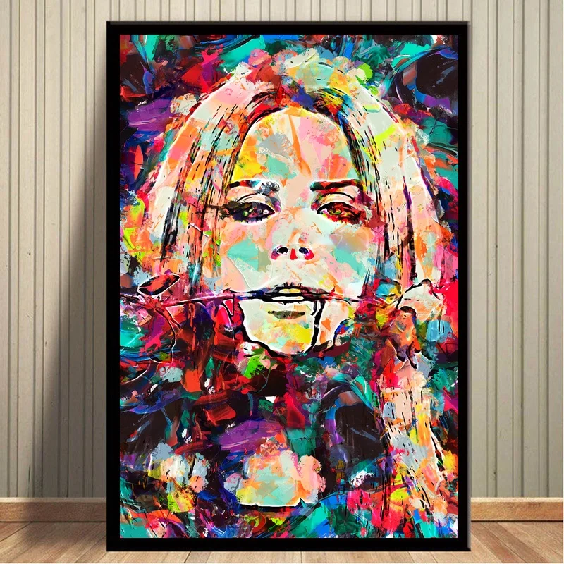 

Lana Del Rey Watercolor Art Canvas Poster Prints Wall Art Paintings for Living Room No Frame Dropshipping