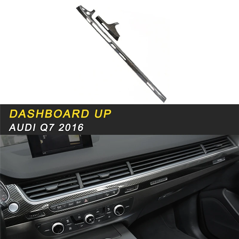 

Middle Console Dashboard Panel Upper Cover Trim Frame Sticker Interior Accessories for Audi Q7 2016 Car Styling
