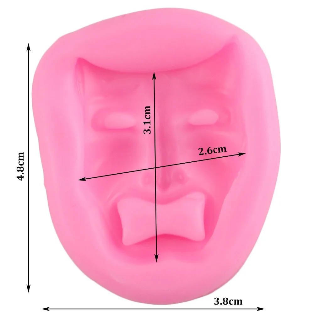 DIY комедийная маска силиконовая форма помадка формы для украшения торта инструменты маска форма для шоколадной мастики Полимерная глина-смола формы