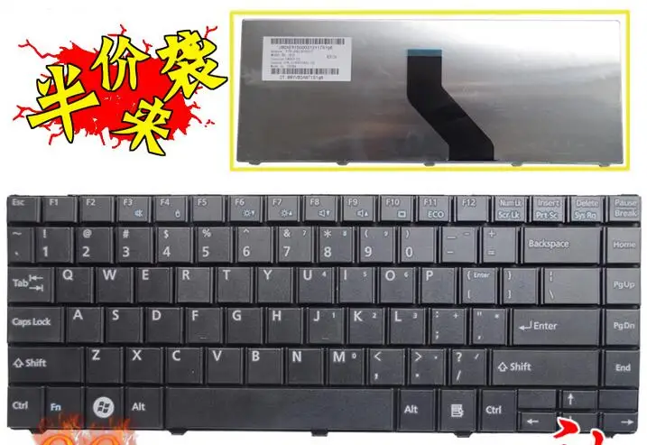 New Laptop Keyboard for FUJITSU LH531 BH531 LH701 US Layout Black | Компьютеры и офис