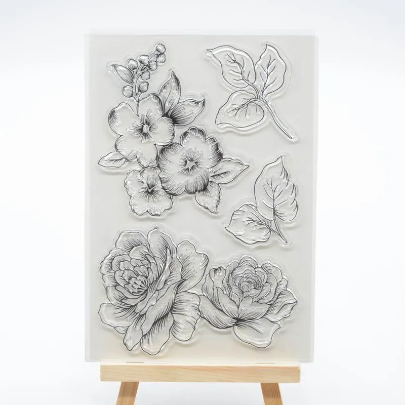 

Transparent Rubber Silicone Clear Stamps for Tampons Seal Background Collage Stamp Holiday card Card Making Diy