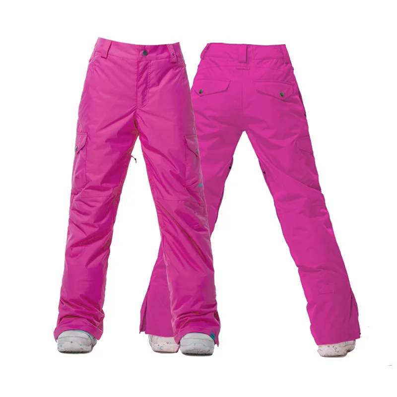 GSOU Снежный бренд женские лыжные брюки водонепроницаемые лыжные брюки женские сноубордические брюки зимняя уличная дышащая теплая спортивная одежда