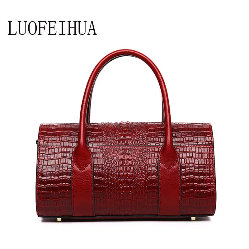 

Genuine Leather women bags for women 2019 new fashion crocodile pattern handbag brand bag ladies brand package