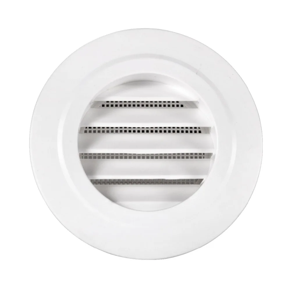 Round Ventilation Grille Air Vent Extract Valve Diffuser Ducting Ventilation Cover Louver Grille Ventilator for Kitchen Bathroom