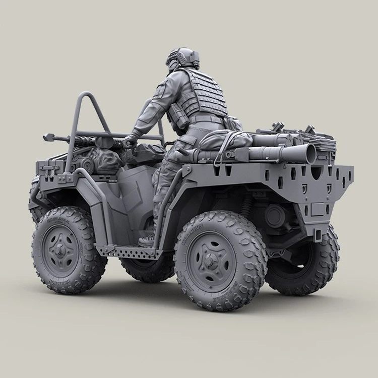 1/35 Смола Модель комплект США спецназ современный ATV rider (только один солдат) неокрашенный и разобранный Бесплатная доставка 242 г