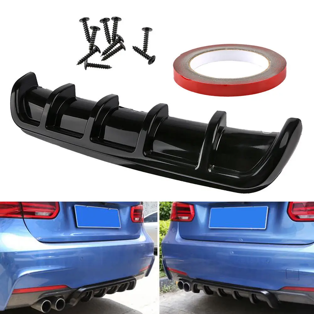 

1PC 670*60mm Universal Car Kit Rear Bumper Cover Trim Shark Fin Spoiler Lip Diffuser Christmas Gifts