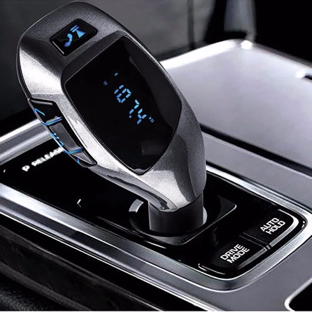 

Hot sale FM Transmitter Bluetooth Car Kit MP3 Player LED USB 4.1A Car Voltage Display Micro SD TF Music Playing