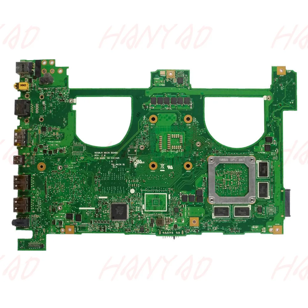  60-NB00K0-MB9110 For ASUS N550JV Laptop motherboard i7cpu HM86 GT750M 2GB DDR3 Free Shipping 100% t