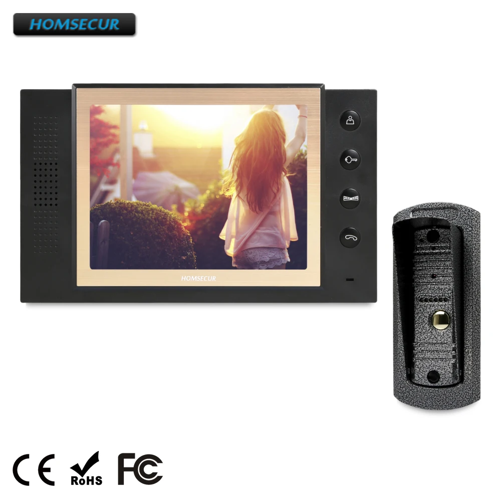 

HOMSECUR 8" Hands-free Video Door Phone Intercom System+Outdoor Monitoring TC041 + TM801-B