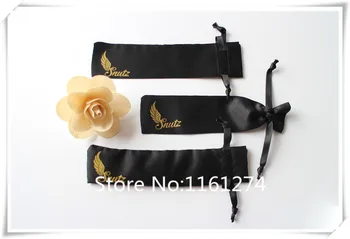 

Customized Logo Satin pouch Drawstring satin Jewelry Gift Bags free shipping