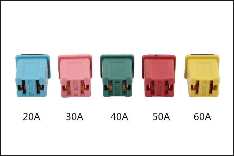 LPJ прямоугольник малого типа авто предохранитель 5 модель 10 шт. 20A 30A 40A 50A 60a для Японии автомобиль