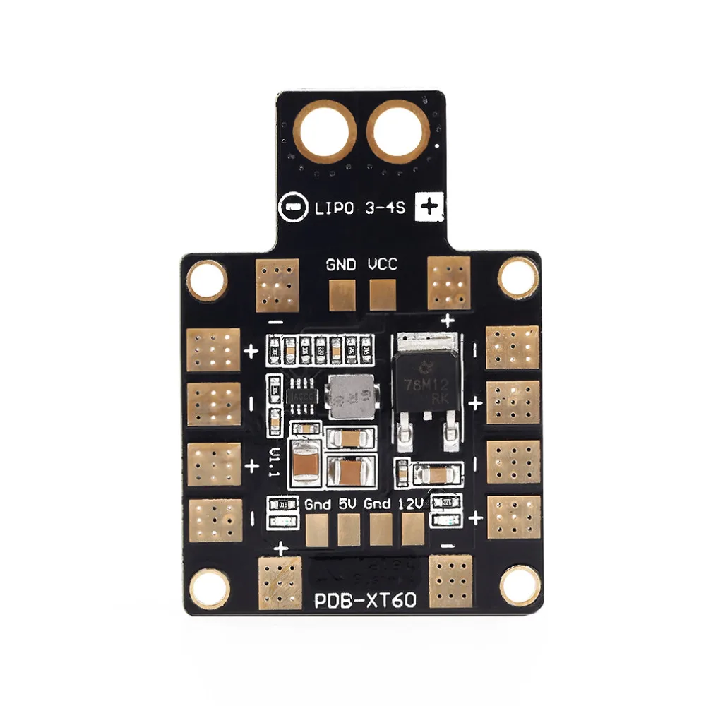 1 шт. 3A модуль распределения PDB XT60 с двойным BEC 5 V/12 V для радиоуправляемого летательного аппарата FPV