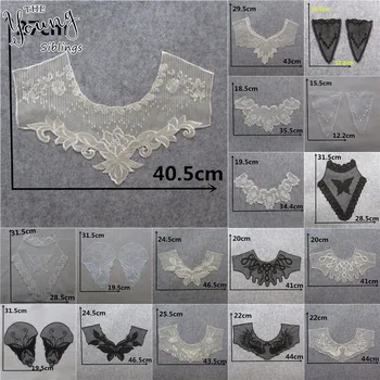 

Best selling Embroidered Applique Lace Collar DIY Sewing Lace Neckline Organza Fabric Decorative Supplies Clothing Accessories