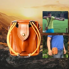 Vapanda Охота pocketshot мешок Рыбалка Рогатка талии кобура для катапульты Ammo кожа BB пули стальной шар estilingue de pesca