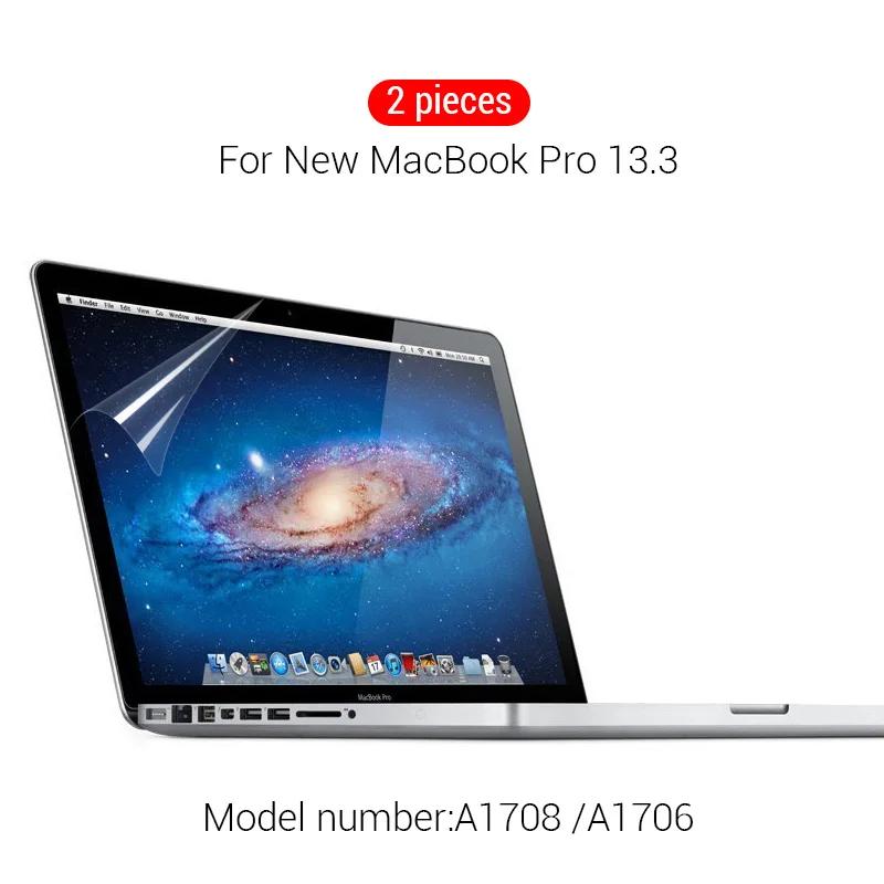 PZOZ защитная плёнка для экрана ноутбука для Apple Macbook Mac Book Pro 13 Модель A1706 A1708 экранная пленка прозрачная PE мягкая защитная пленка - Цвет: Model A1708 A1706