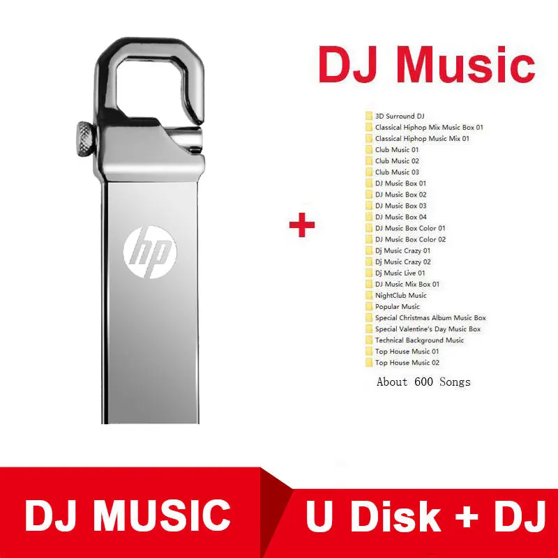 hp металлический USB флэш-накопитель 16 ГБ 32 ГБ v250 Флешка Personalizado DJ DIY логотип плюс Тип c OTG адаптер карта памяти Cle USB - Цвет: v250w Plus DJ