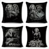 Funda de cojín con estampado de calavera mexicana Chicano, Sexy, de Marilyn Monroe, para coche, sofá, hogar, almohada, funda decorativa de lino de dibujos animados, 45x45 cm ► Foto 2/6