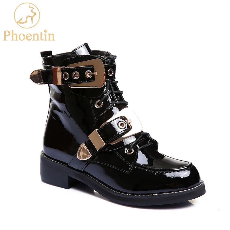 flat heel lace up boots