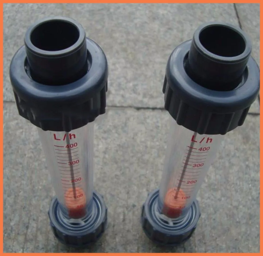 

LZS-15 (60-600 L/H Long tube) Plastic pipe type rotor float liquid water meter Tools Measurement Instruments FlowMeters LZS15