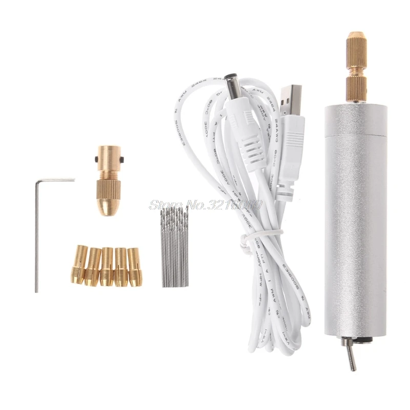 

Micro Electric Hand Drill Rotary Drill Cutting Drilling Set Grinding Sculpture Aug28 Drop Ship