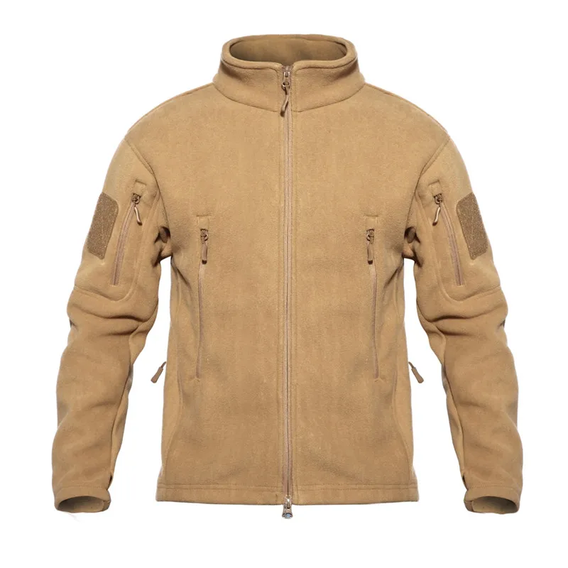 Зимняя мужская флисовая куртка теплая Тактическая Военная куртка размера плюс Мужская термокуртка пальто осенняя армейская одежда