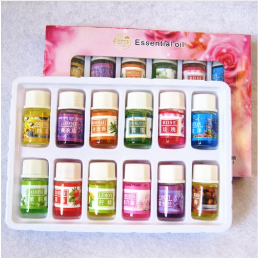 

3ml*12pcs Fragrance Essential oil Watersoluble Essential Oils for Aromatherapy Lavender Oil diffuser with 12Kinds
