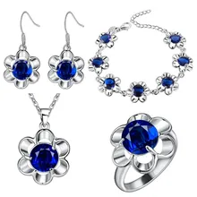 Thick silver jewelry set set of plum flower color set of the United States and the United States and foreign trade jewelry whole коллаген united states production of amway