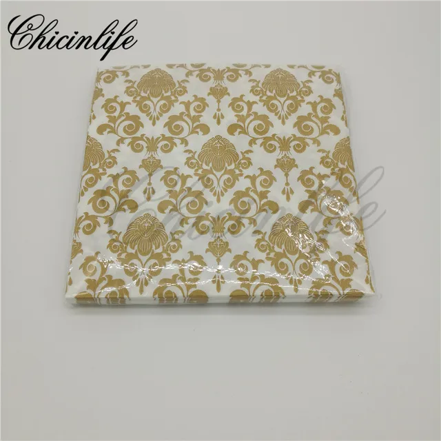 20pcs 2 ply vintage flower print paper napkins romantic wedding flower print paper napkins