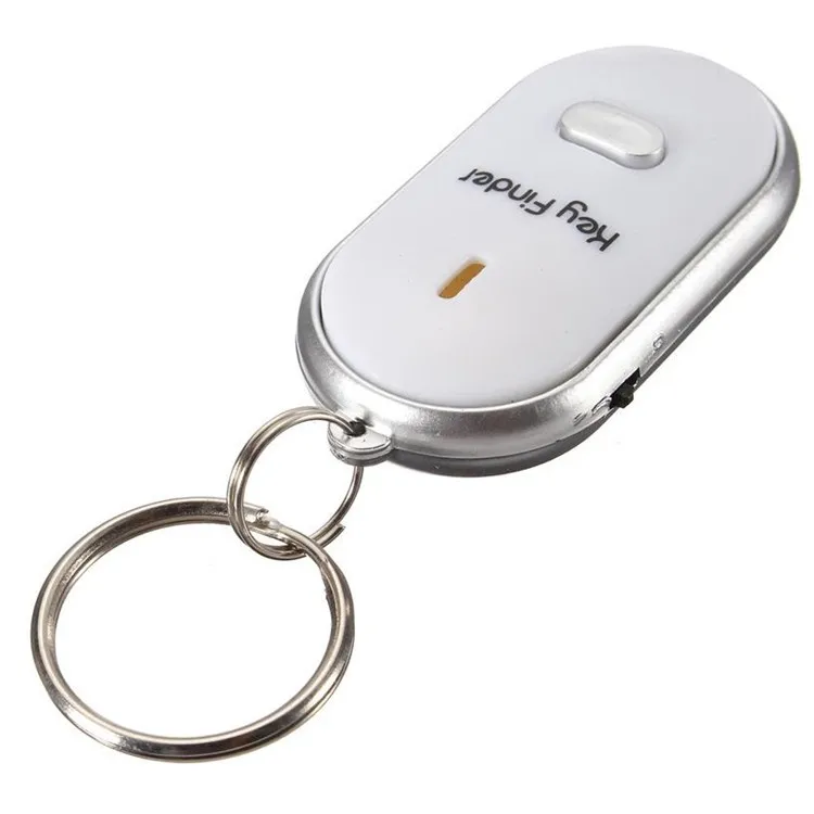 200pcs White Led Key Finder Locator Find Lost Keys Chain Keychain