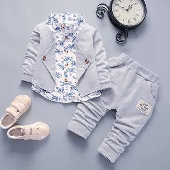 

Kid Baby Boy Gentry Clothes Set Formal Party Christening Wedding Tuxedo Bow Suit 2018 new