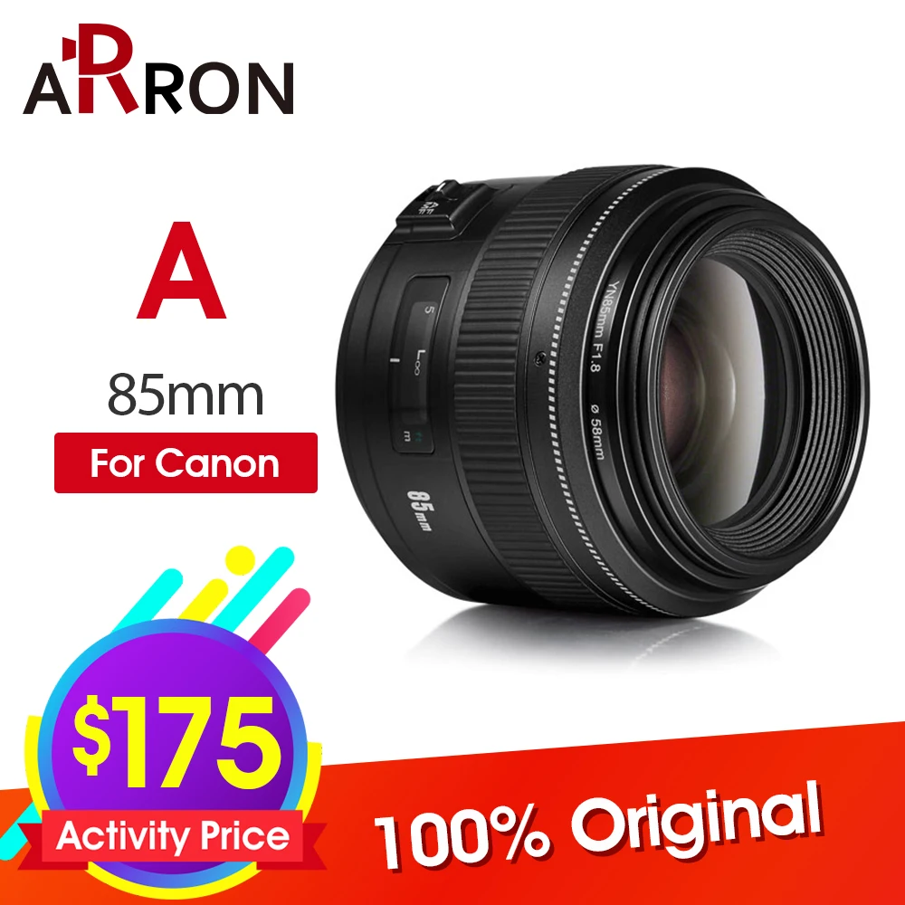 

YONGNUO YN85mm F1.8 AF/MF Standard Medium Telephoto Lens 85mm Fixed Focal Camera Lens for Canon EF Mount EOS Cameras