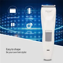 Kemei профессионального парикмахера электронный триммер волос Cordless Машинка для стрижки волос Керамика лезвие Перезаряжаемые Для Мужчин's инструмент для стрижки KM-615 P42