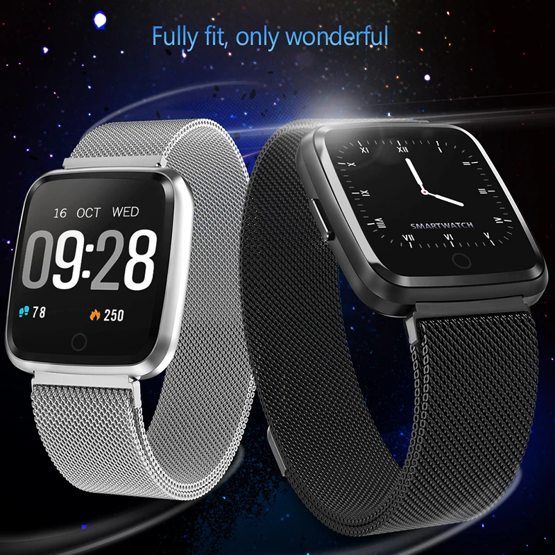 

Waterproof Smart Wristband Watch Heart Rate Blood Pressure Oxygen Monitor Fitness Tracker Smart Bracelet For Android IOS Phones