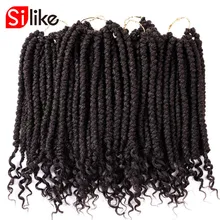 1" Сенегальские весенние Скручивающиеся крючком плетения волос страсть скручивает синтетические волосы удлинение кудрявые скручивания 12 корней/упаковка