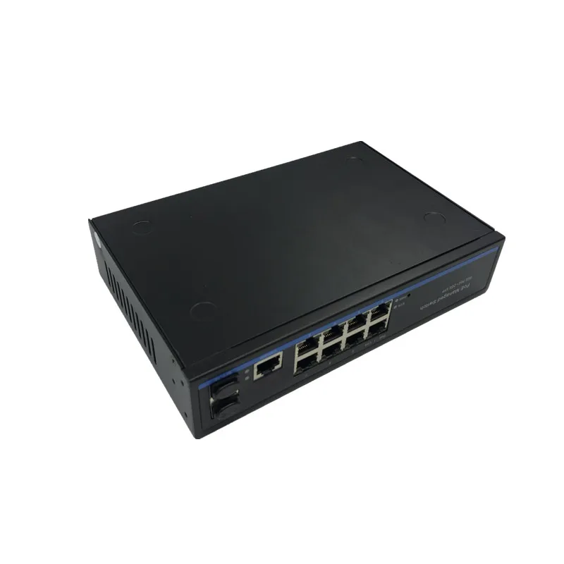 Управление 8 порты и разъёмы 10/100/переключатель Ethernet Мбит/с 1000 управляемый коммутатор с 2 гигабитный SFP Слоты IGMP VLAN управление PoE коммутатор