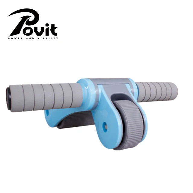 US $49.98 POVIT Ab Rollers Fitness Equipment Abdominal Exercise Roller Coaster Slim Muscle Trainer Workout To