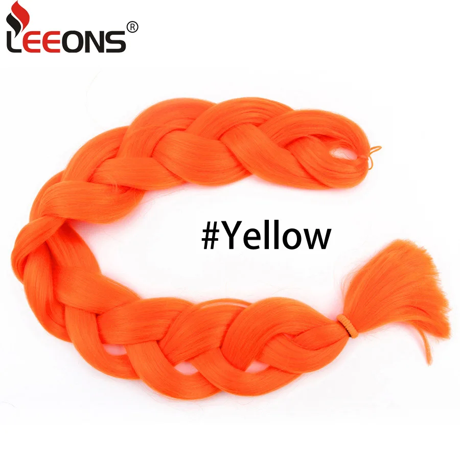 Leeons Long Crochet braiding Hair 165g Ombre Jumbo Braid Hair Pure