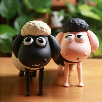 

Shaon The Sheep Glass Water Bottle 3D Cartoon Drink Juice Bouteille My Bottle Cute Kid's Creative Leak-proof Gift Lovely Flask