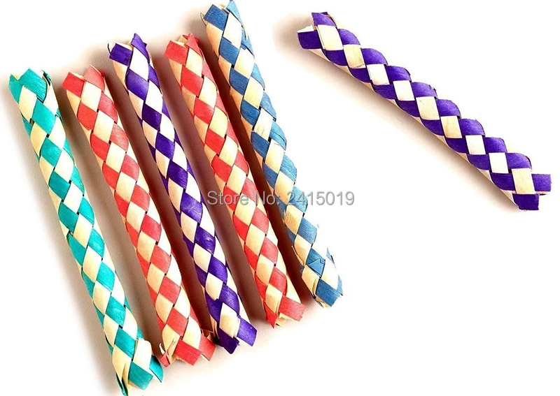 24pc Chinese finger trap magic trick joke toys party favors gifts loot bag fillers give away party toys