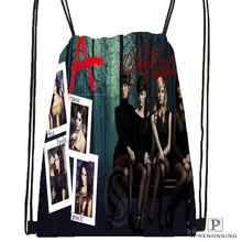 Custom Charmed Pretty Little Liars Drawstring Backpack Bag Cute Daypack Kids Satchel (Black Back) 31x40cm#180531-04-68