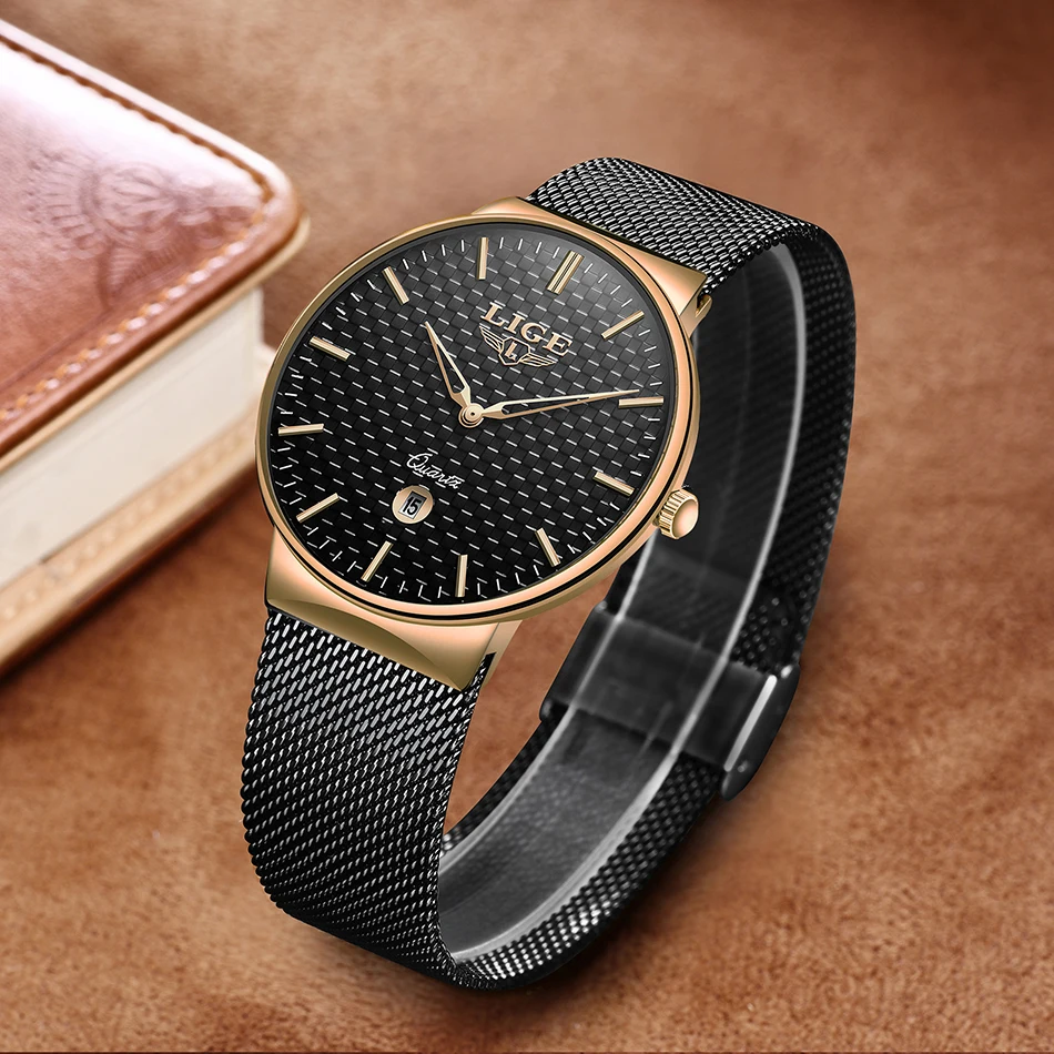 Reloj Mujer LIGE модные роскошные Брендовые женские кварцевые часы для Montre Femme женские часы Relogio Feminino женские золотые часы